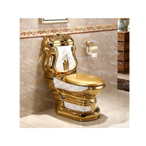 Luxus Toilette in Gold