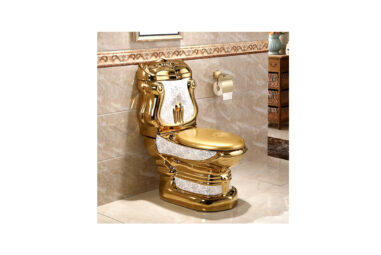 Luxus Toilette in Gold