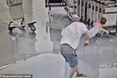 Moskau Flughafen: 2-jähriger Junge brutal zu Boden geworfen
